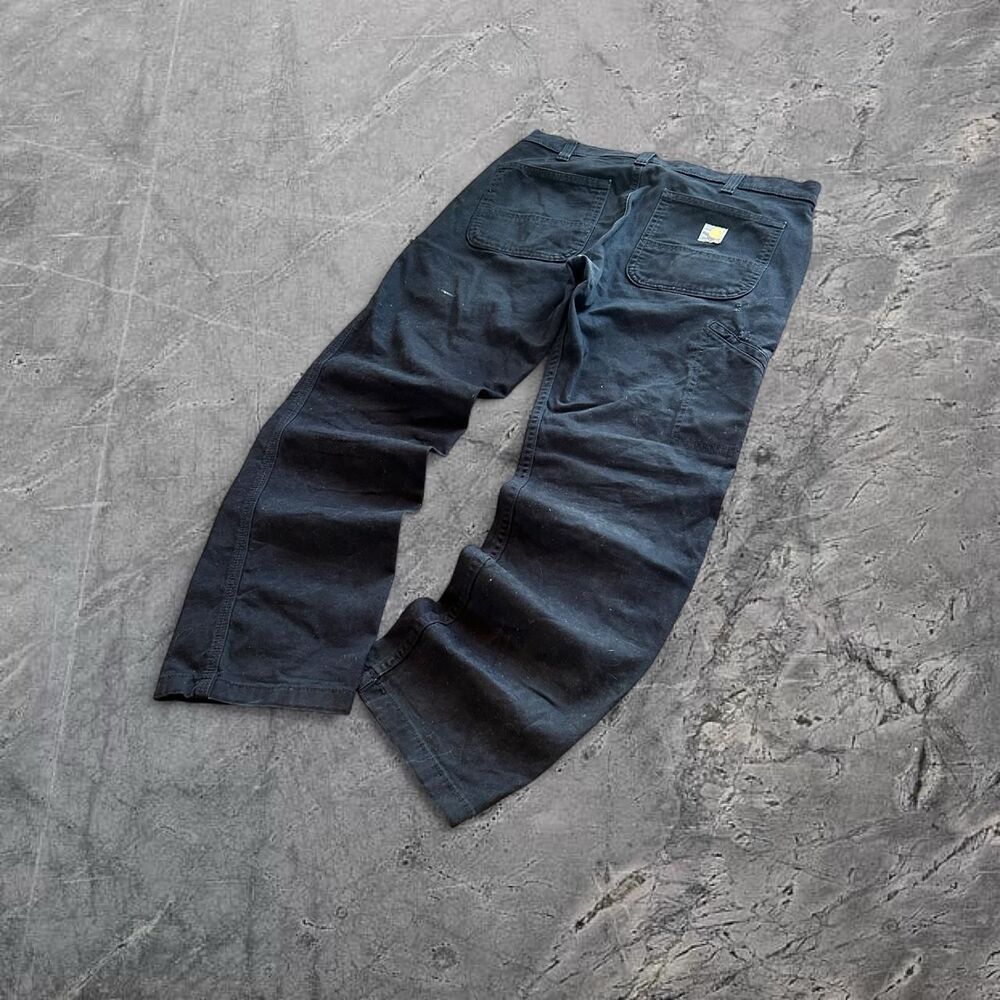 Carhartt black relaxed straight leg workwear pants